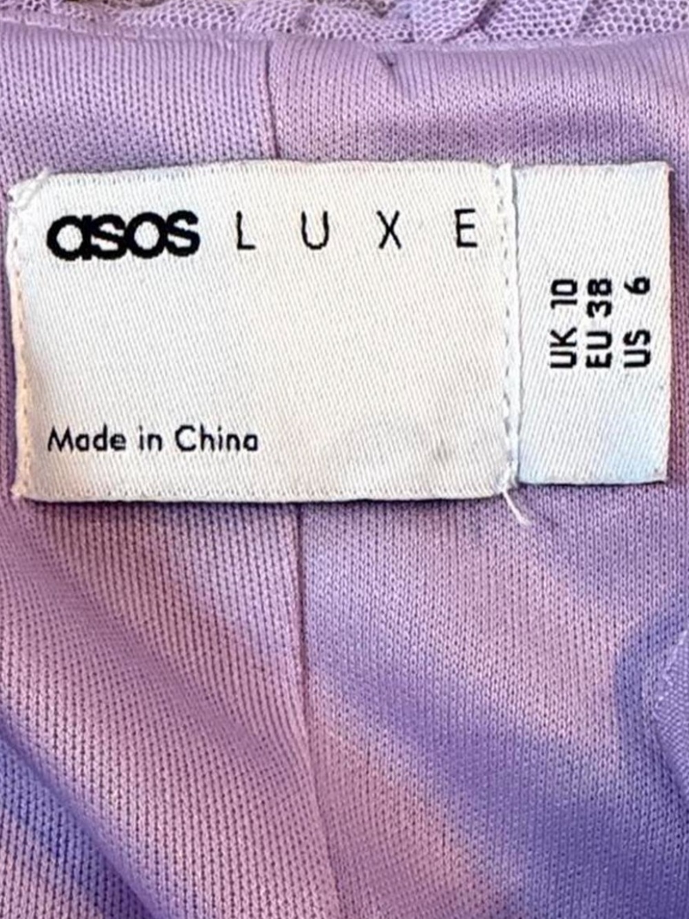ASOS Lilac Ruffle Mini Dress - Picture 2 of 7